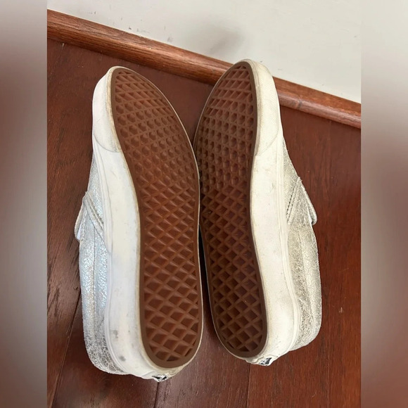 VANS CLASSIC SLIP-ON (CRACKED SILVER) SHOES men 5 women 6.5 - Picture 9 of 11